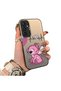 Samsung Galaxy S23 Fe Compatible Stitch Couple Pattern Case Silicone Edge Hard Back Anti-Fall - 2