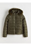 Two Mt Shop Quality Lcw Eco Khaki Plain Standard & Regular Women's Inflatable Coat - 6