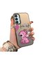 Samsung Galaxy M15 Compatible Stitch Couple Pattern Case Silicone Edge Hard Back Anti-Fall - 2
