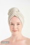 Towel Hair Cap Ecru 100% Cotton Hair Drying, Blowing Dry, Shower Bath Head Towel