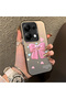 Xiaomi Poco M6 Pro 4g Compatible Silicone Edge Hard Back Anti-Fall Case Butterfly Knot Patterns - 4
