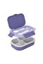 Plastic Kids Large Bento Lunch Box, Mermaid Design, Violet, PK0006 - 4