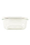 Square Glass Container with Lid, 930 ml, Clear, LLG226 - 3