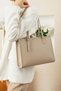 Original Polo Women's New Season Luxury Soft Leather Zippered Large Size Trendy & Stylish Hand & Shoulder Bag - 4