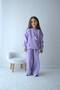 Girl's 3 Thread Ş Fleece-Lined Ribbons Detailed Top and Bottom Set - 3