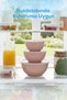 Set of 12 Round Bowls Pink |   1L, 1.5L, 2.3L, 3.3L |   Multi-Purpose Kitchen Storage Container with Lid - 3