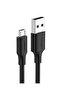 Usb-A to Micro USB Cable, Nickel Plated, Black, 1.5 Meters, 60137