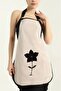Wellsoft Embroidered Liquid-Proof Kitchen Apron - 50×70 cm - Velvet Texture - Stone - 2