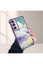 Samsung Galaxy A05S Compatible Transparent Silicone Flutter Protective Case Colorful Cloud Patterns