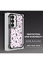 Samsung Galaxy S25 Compatible Transparent Silicone Flutter Protective Case Strawberry Patterns - 3