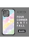 Xiaomi Redmi 10C Compatible Transparent Silicone Flutter Protective Case Rainbow Patterns - 2