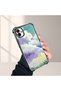 حافظة حماية من السيليكون الشفاف المتوافقة مع هاتف Samsung Galaxy A04، أنماط سحابية ملونة