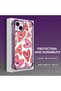iPhone 14 Plus Compatible Transparent Silicone Flutter Protective Case Evil Eye Pattern - 3