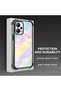 Xiaomi Poco X5 5g Compatible Transparent Silicone Flutter Protective Case Rainbow Patterns - 4