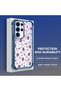 Samsung Galaxy S23 Ultra Compatible Transparent Silicone Flutter Protective Case Strawberry Patterns - 3
