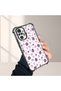 Xiaomi Redmi Note 10 Pro Compatible Transparent Silicone Flutter Protective Case Strawberry Patterns - 5