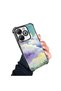 Tecno Spark 20/20C Compatible Transparent Silicone Flutter Protective Case Colorful Cloud Patterns - 3