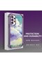 Samsung Galaxy A52/A52S Compatible Transparent Silicone Flutter Protective Case Colorful Cloud Patterns - 4