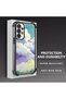 Samsung Galaxy A73 Compatible Transparent Silicone Flutter Protective Case Colorful Cloud Patterns - 4