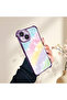 Samsung Galaxy A33 Compatible Transparent Silicone Flutter Protective Case Rainbow Patterns - 5