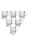 Glass Tea Cup Set, 6 pcs