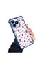 Realme C53 Compatible Transparent Silicone Flutter Protective Case Strawberry Patterns - 2