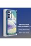 حافظة حماية من السيليكون الشفاف المتوافقة مع هاتف Samsung Galaxy S23 Fe، أنماط سحابية ملونة - 4