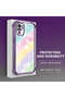 Xiaomi Redmi Note 10S Compatible Transparent Silicone Flutter Protective Case Rainbow Patterns - 5