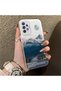 Samsung Galaxy A72 Compatible Silicone Edge Hard Back Anti-Fall Case Mountain Peak Patterns