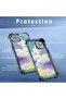 Samsung Galaxy S24 Fe Compatible Transparent Silicone Flutter Protective Case Colorful Cloud Patterns - 8