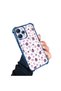 Xiaomi Redmi 12 4g Compatible Transparent Silicone Flutter Protective Case Strawberry Patterns - 3