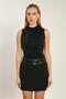 Women's Degaje Collar Sleeveless Blouse - Black - 4