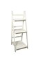 OneDcor 3 Tier Wooden Ladder Plant Stand - Foldable, Free Installation, Indoor/Outdoor - White