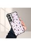 Samsung Galaxy A24 Compatible Transparent Silicone Flutter Protective Case Strawberry Patterns - 4