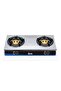 2 Burner Table Top Gas Stove, Black/Blue, IK-CS2070S - 3