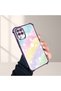 Samsung Galaxy M12/A12 Compatible Transparent Silicone Flutter Protective Case Rainbow Patterns