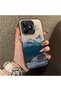 Realme C53 Compatible Silicone Edge Hard Back Anti-Drop Case Mountain Peak Patterns