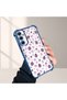 Samsung Galaxy A34 Compatible Transparent Silicone Flutter Protective Case Strawberry Patterns - 4