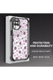 Samsung Galaxy M12/A12 Compatible Transparent Silicone Flutter Protective Case Strawberry Patterns - 3