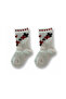 Baby Socks Set, 0-3 Months, 3 Pieces, Flower and Butterfly Patterned - 2
