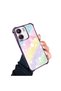 Xiaomi Poco C65 Compatible Transparent Silicone Flutter Protective Case Rainbow Patterns - 3