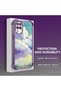 Samsung Galaxy A12/M12 Compatible Transparent Silicone Flutter Protective Case Colorful Cloud Patterns - 4
