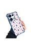 Xiaomi Poco M6 Pro 4g Compatible Transparent Silicone Flutter Protective Case Strawberry Patterns - 2