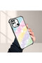 Xiaomi Redmi 10C Compatible Transparent Silicone Flutter Protective Case Rainbow Patterns