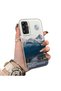 Samsung Galaxy A14 Compatible Silicone Edge Hard Back Anti-Fall Case Mountain Peak Patterns - 2