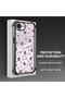 iPhone 16E Compatible Transparent Silicone Flutter Protective Case Strawberry Patterns - 3