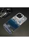 iPhone 15 Compatible Silicone Edge Hard Back Anti-Fall Case Mountain Peak Patterns - 7