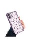 Samsung Galaxy A04E Compatible Transparent Silicone Flutter Protective Case Strawberry Patterns - 2