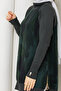Women's Half Turtleneck Side Zipper Silk Cupra Mercerized Tunic - 7
