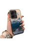 Xiaomi Redmi 13 4g Compatible Silicone Edge Hard Back Anti Fall Case Mountain Peak Patterns - 2